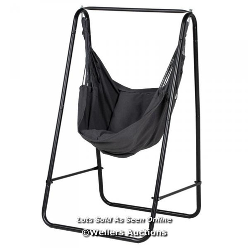 8040 - RRP: �79.99 - OUTSUNNY HAMMOCK CHAIR WITH STAND / SEE IMAGE FOR ACCESSORIES, CONTENTS & CONDITION / ... 