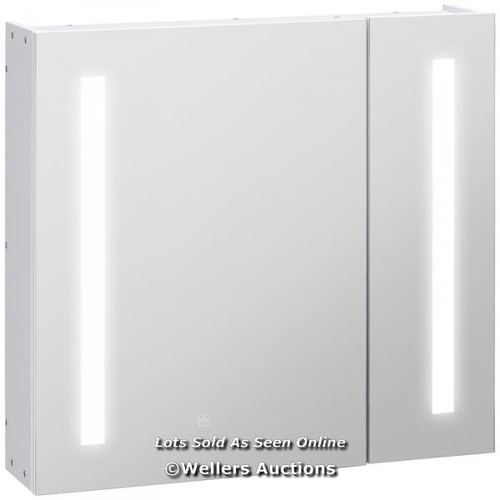 8045 - RRP: �109.99 - KLEANKIN LED ILLUMINATED BATHROOM MIRROR CABINET WITH LIGHTS / SEE IMAGE FOR ACCESSOR... 