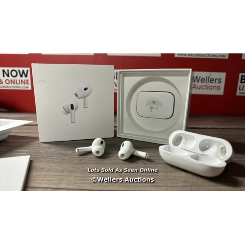 8281 - APPLE AIRPODS PRO (2ND GEN) / MQD83ZM/A / MAGSAFE CHARGING CASE WITH LANYARD LOOP / MINIMAL, IF ANY ... 