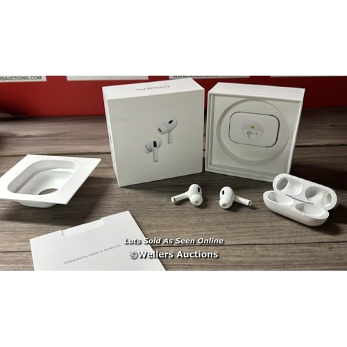 8281 - APPLE AIRPODS PRO (2ND GEN) / MQD83ZM/A / MAGSAFE CHARGING CASE WITH LANYARD LOOP / MINIMAL, IF ANY ... 