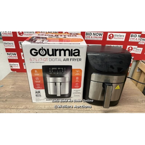 6004 - GOURMIA 6.7L DIGITIAL AIR FRYER / POWERS UP / SIGNS OF USE