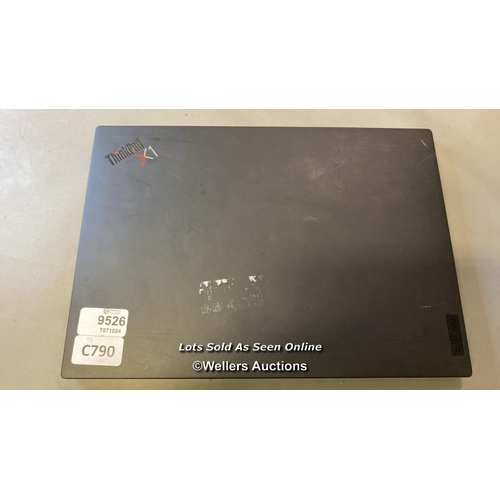 6023 - LAPTOP: THINK PAD X1 ITB HB CORE 17-12654 @1.8GHZ 16GB RAM WIN 10