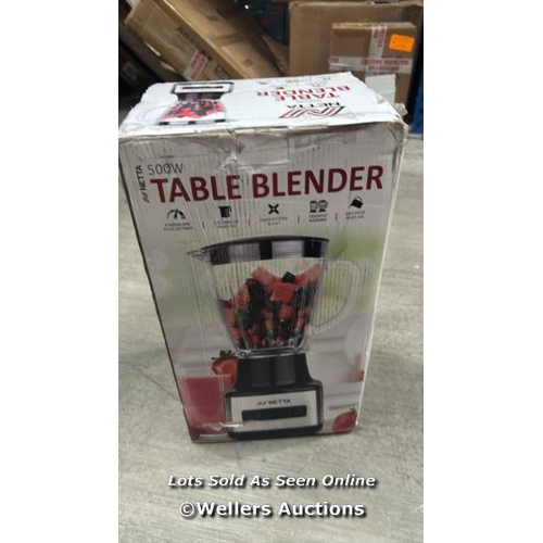 9035 - RRP: 38.99 - NETTA NETTA TABLE BLENDER WITH GLASS JUG - 8 SPEED SETTINGS  / 1 BOX / COLLECTION FROM ... 