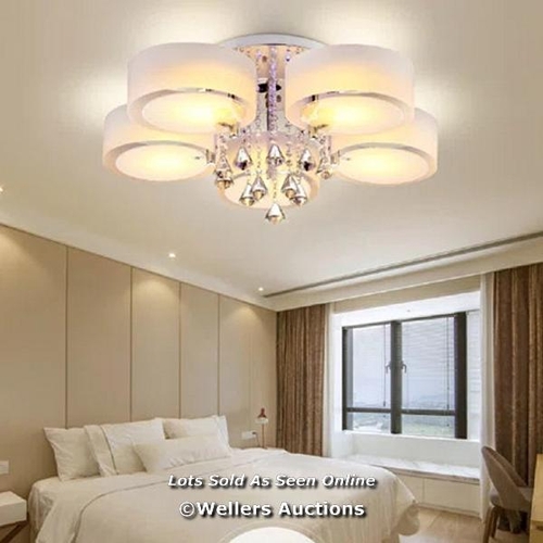 9070 - RRP: 63.99 - ETTA AVENUE MYRA 5 -LIGHT 75CM SEMI FLUSH MOUNT  / 1 BOX / COLLECTION FROM DARTFORD