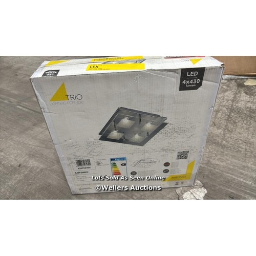 9097 - RRP: 68.99 - METRO LANE THELMA 4-LIGHT LED FLUSH MOUNT  / 1 BOX / COLLECTION FROM DARTFORD