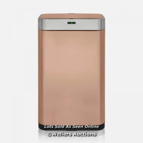 9163 - RRP: 104.74 - TOWER TOWER T838001B SQUARE SENSOR BIN WITH FINGERPRINT PROOF COATED EXTERIOR / COLOUR... 