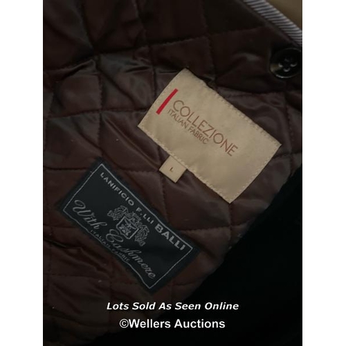 12 - Box of assorted pre-owned coats and jackets incl. Barbour (XL) and Paul Smith (L) / VAT applies to t... 