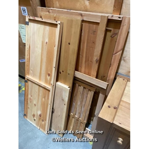 49 - Components of a pine wardrobe, unsure if complete / VAT applies to the hammer price on this lot / Co... 