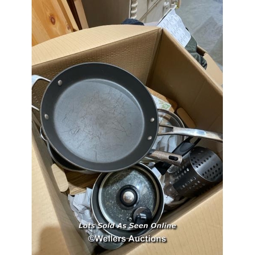 8 - Box of assorted glass and kitchenware / VAT applies to the hammer price on this lot / Container no: ... 