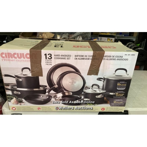 6036 - CIRCULON 13 PIECE COOKWARE SET / USED CONDITION / SEE IMAGES / C36