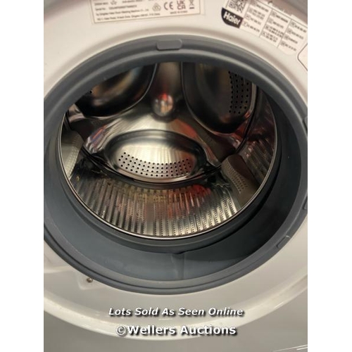 6049 - HAIER SERIE WASHING MACHINE FRONT - LOAD 8 KG / POWERS UP / SIGNS OF USE / W3