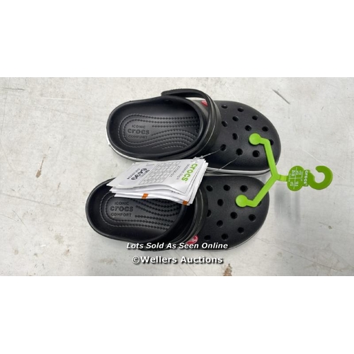 6499 - CHILDRENS NEW CROCS - BLACK - C12 / H65