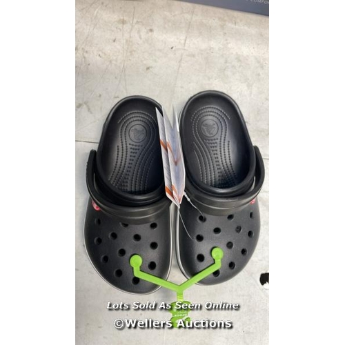 6506 - CHILDRENS NEW CROCS - BLACK - J2 / H65