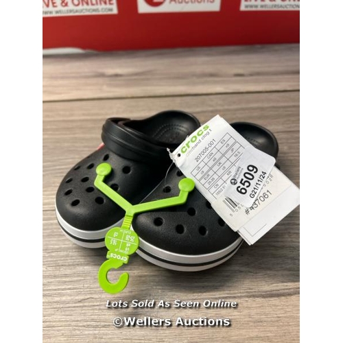 6509 - CHILDRENS NEW CROCS - BLACK - C9 / H65