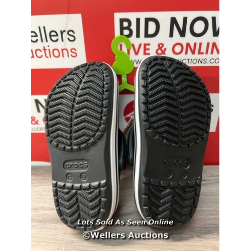 6509 - CHILDRENS NEW CROCS - BLACK - C9 / H65