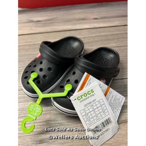 6511 - CHILDRENS NEW CROCS - BLACK - C9 / H65