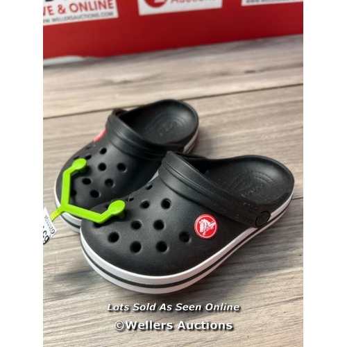 6514 - CHILDRENS NEW CROCS - BLACK - C10 / H65