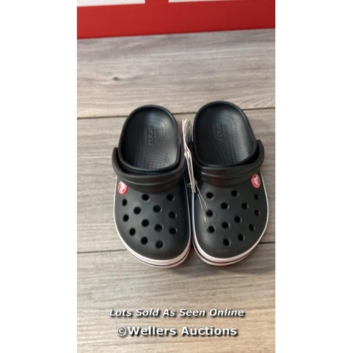 6523 - CHILDRENS NEW CROCS - BLACK - C12 / H65