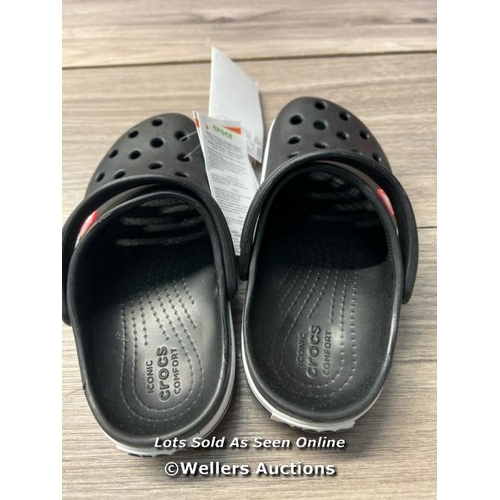 6524 - CHILDRENS NEW CROCS - BLACK - C12 / H65