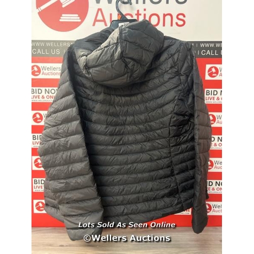 6563 - LADIES PRE OWNED 32 DEGREE HEAT PADDED HOODED JACKET - LARGE - DAMAGED ZIP / G8