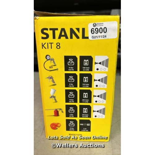 6900 - AIR ACCESSORIES SET 8 PCS / STANLEY AIRBRUSH KIT / APPEARS NEW OPEN BOX / A33