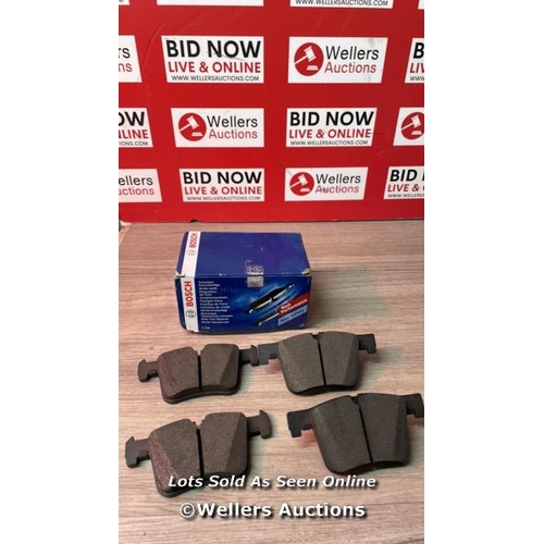 6910 - BOSCH BP1408 BRAKE PADS - FRONT AXLE - ECE-R90 CERTIFIED - 1 SET OF 4 PADS / A34