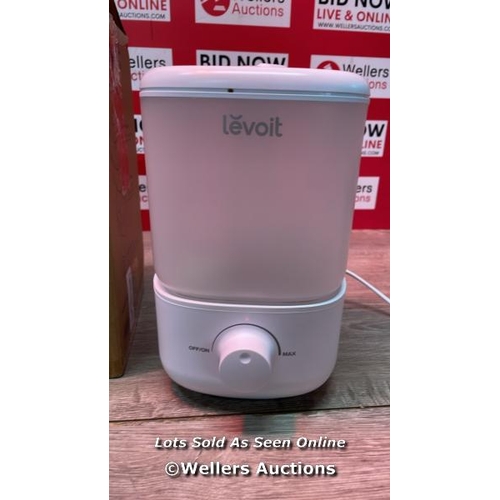 6914 - LEVOIT TOP FILL HUMIDIFIER FOR BEDROOM, 2.5L TANK FOR LARGE ROOM, EASY TO FILL & CLEAN, 26DB QUIET C... 