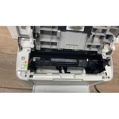 278 - HP LASERJET MONOCHROME M110WE HP+ ENABLED WIRELESS PRINTER / POWERS UP / MINIMAL SIGNS OF USE / B13