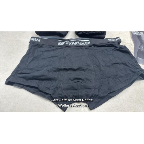 7015 - EMPORIO ARMANI TRUNK 3PK PURE COTTON / XL / APPEARS NEW & UNWORN / SEE IMAGES FOR DETAILS / T49