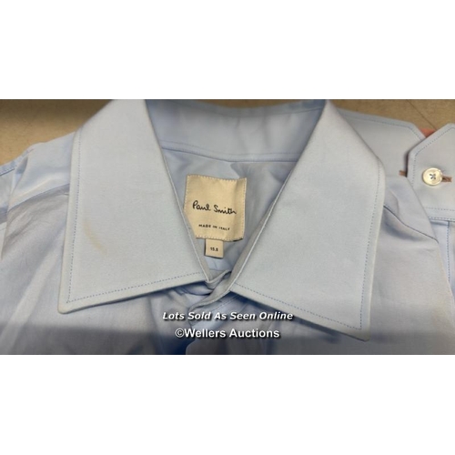 7035 - PAUL SMITH FULL SHIRT SLIM 15 1/2 / BLUE / 15.5 / APPEARS NEW & UNWORN / SEE IMAGES FOR DETAILS / T5... 