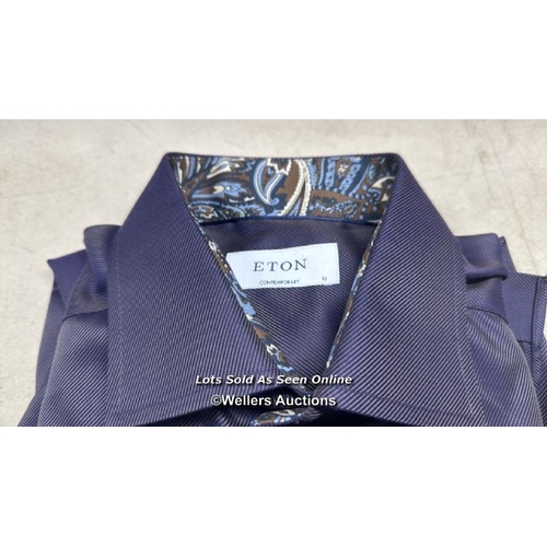 7222 - ETON FORMAL SHIRT TWILL CONTRAST PAISLEY CUFF / 41 16 / RRP: �170 / APPEARS NEW & UNWORN / SEE IMAGE... 