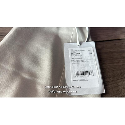 7262 - MAX MARA LEISURE P GLASGOW JERSEY TROUSER / STONE / XS / APPEARS NEW & UNWORN / SEE IMAGES FOR DETAI... 