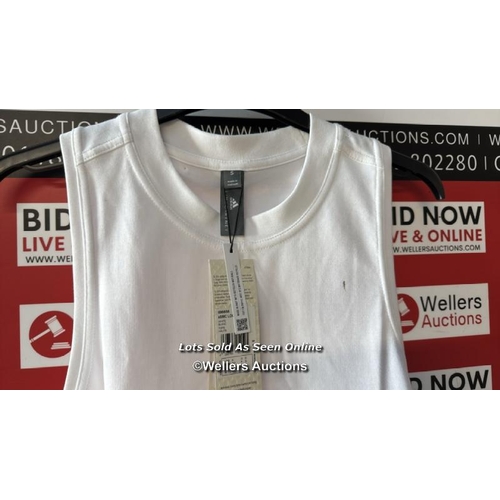 7271 - ADIDAS BY STELLA MCCARTNEY M LOGO TANK / S / WHITE / RRP: �42 / MARKED / APPEARS NEW & UNWORN / SEE ... 