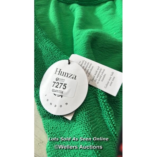 7275 - HUNZA G DOMINO RING SWIMSUIT / OS / EMERALD / RRP: �175 / APPEARS NEW & UNWORN / SEE IMAGES FOR DETA... 