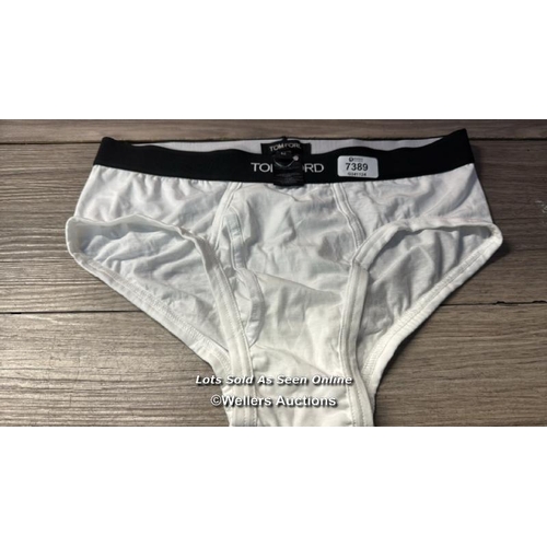 7389 - TOM FORD BRIEF COTTON SRETCH / M / 100 - WHITE / APPEARS NEW & UNWORN / SEE IMAGES FOR DETAILS / G51