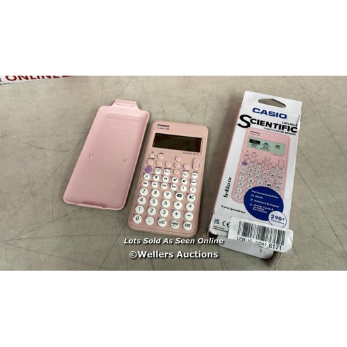 8561 - CASIO FX-83GTCW PINK SCIENTIFIC CALCULATOR / POWERS UP / MINIMAL SIGNS OF USE / E37 [COLLECTION FROM... 