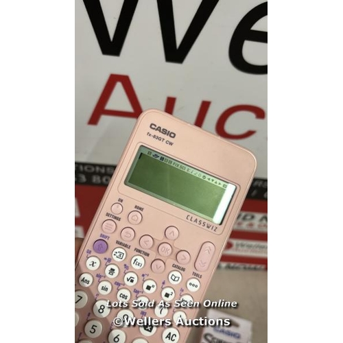 8561 - CASIO FX-83GTCW PINK SCIENTIFIC CALCULATOR / POWERS UP / MINIMAL SIGNS OF USE / E37 [COLLECTION FROM... 