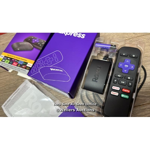 8656 - ROKU EXPRESS (NEW, 2023) HD STREAMING DEVICE WITH HIGH-SPEED HDMI CABLE AND STANDARD REMOTE (NO TV C... 