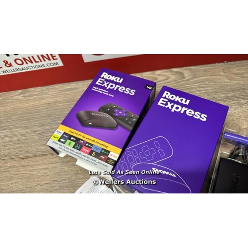 8656 - ROKU EXPRESS (NEW, 2023) HD STREAMING DEVICE WITH HIGH-SPEED HDMI CABLE AND STANDARD REMOTE (NO TV C... 