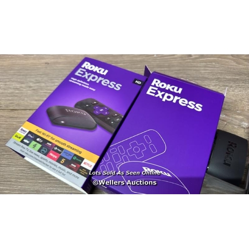 8657 - ROKU EXPRESS (NEW, 2023) HD STREAMING DEVICE WITH HIGH-SPEED HDMI CABLE AND STANDARD REMOTE (NO TV C... 