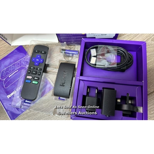 8658 - ROKU EXPRESS 4K | HD/4K/HDR STREAMING MEDIA PLAYER, BLACK / MINIMAL IF ANY SIGNS OF USE - SEE IMAGES... 