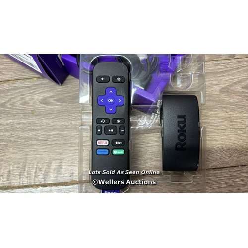 8659 - ROKU EXPRESS 4K | HD/4K/HDR STREAMING MEDIA PLAYER, BLACK / MINIMAL IF ANY SIGNS OF USE - SEE IMAGES... 