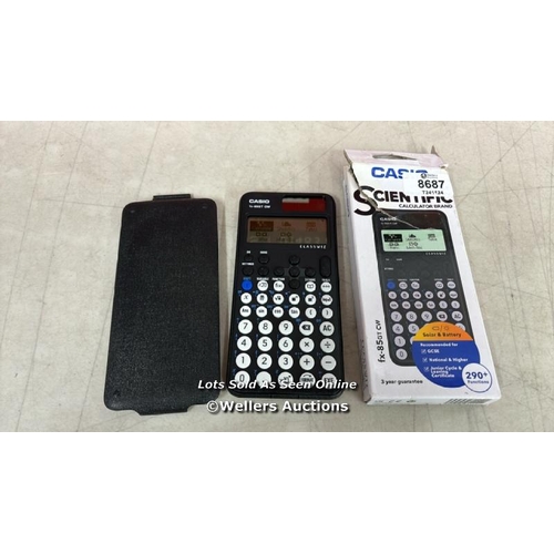 8687 - CASIO FX-85GTCW BLACK SCIENTIFIC CALCULATOR / MINIMAL SIGNS OF USE - SEE IMAGES FOR CONDITION GUIDE ... 