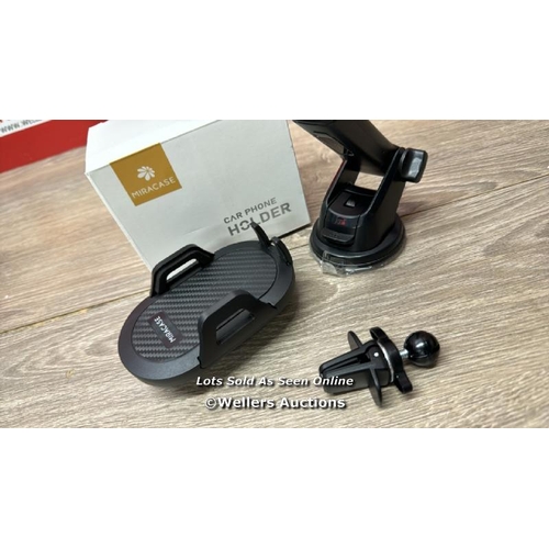 8705 - MIRACASE CAR PHONE HOLDER MOUNT[2023MILITARY-GRADE RELIABLE SUCTION ] 360Â° ROTATION PHONE STAND ACC... 