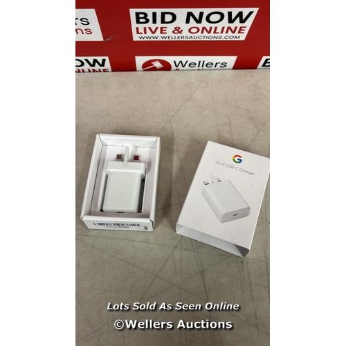 8710 - GOOGLE PIXEL 2021 CHARGER WHITE / MINIMAL SIGNS OF USE - SEE IMAGES FOR CONDITION GUIDE / E41 [COLLE... 