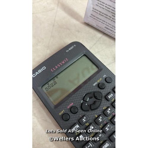 8736 - CASIO FX-83GTCW BLACK SCIENTIFIC CALCULATOR / MINIMAL SIGNS OF USE - SEE IMAGES FOR CONDITION GUIDE ... 