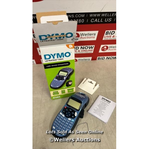 8746 - DYMO LETRATAG LT-100H HANDHELD LABEL MAKER | ABC KEYBOARD LABEL PRINTER WITH EASY-TO-USE, 13 CHARACT... 