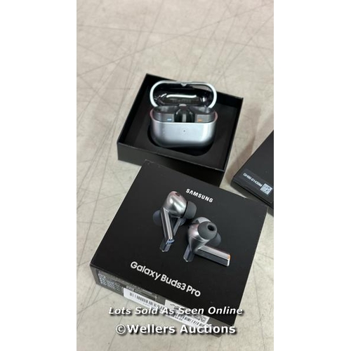 8806 - SAMSUNG GALAXY BUDS3 PRO GREY WITH GALAXY AI, WIRELESS EARBUDS, NOISE CANCELLING, BLUETOOTH, 360 AUD... 