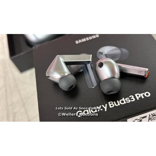 8806 - SAMSUNG GALAXY BUDS3 PRO GREY WITH GALAXY AI, WIRELESS EARBUDS, NOISE CANCELLING, BLUETOOTH, 360 AUD... 