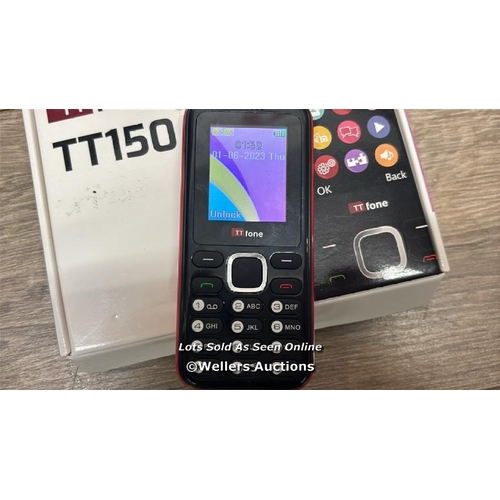 8812 - TTFONE TT150 UNLOCKED BASIC MOBILE PHONE UK SIM FREE WITH BLUETOOTH, LONG BATTERY LIFE, DUAL SIM WIT... 